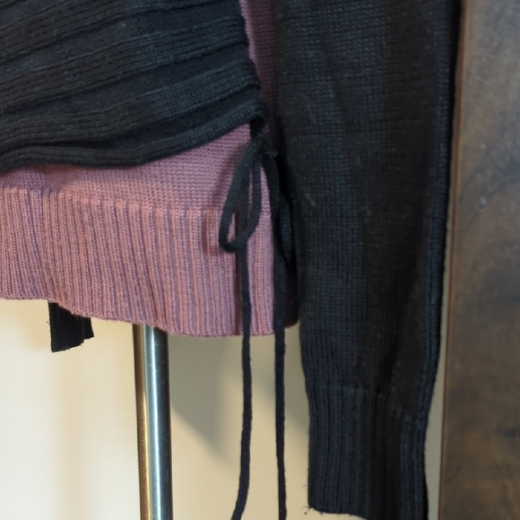 Black and Pink Women's Sweater - Picture 3 of 6